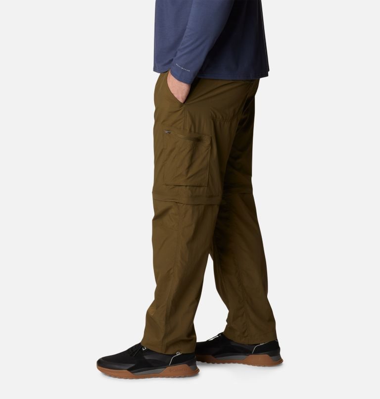 Men's Columbia Silver Ridge Convertible Pants Olive | Plus Size CA-X634A